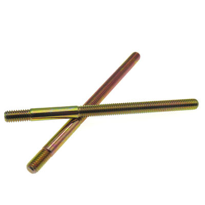Color Zinc Carbon Steel Double End Threaded Rods With Thread Inserts Type