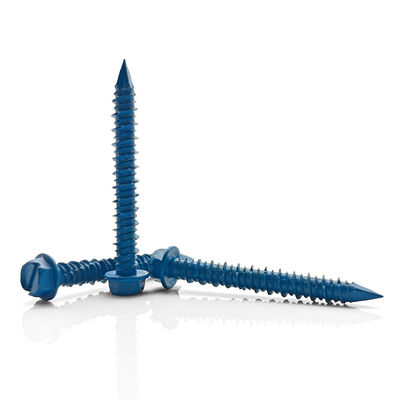 Flange Head Self Tapping Concrete Screws One Slot Self Drilling Metal Screws