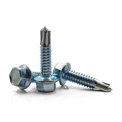 Galvanized Hex Head Heavy Duty Self Drilling Screws for Steel