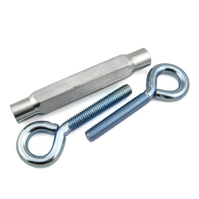 Zinc Plated Stainless Steel Eye Bolt 180mm Length With Butterfly Nut
