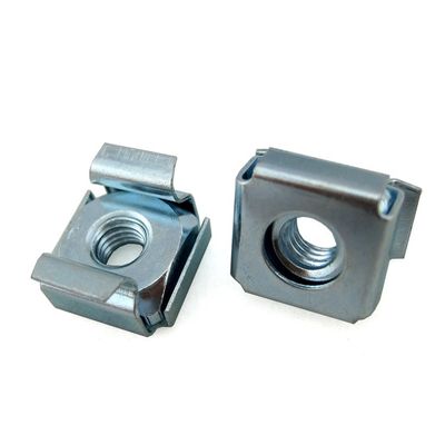 Non-Standard M6 Cage Nut in Blue Zinc Plated Carbon Steel for Customer's Requirement