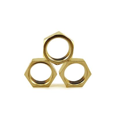 Nickel Plated Brass Lock Nut Flexible For Pipe Connecting Fittings