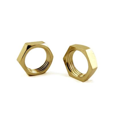 Nickel Plated Brass Lock Nut Flexible For Pipe Connecting Fittings