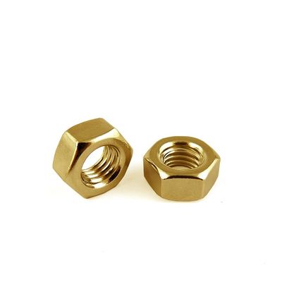 Metric Thread M10 Copper Hex Nut High Precision Hex Nut For Heavy Industry