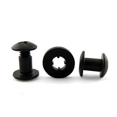 Custom Logo Double Cap Rivet for Bags Stainless Steel Brass Plastic Copper Aluminum