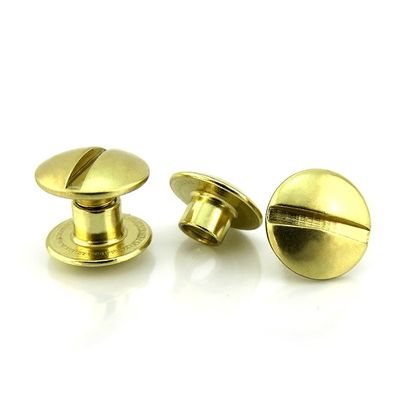 Custom Logo Double Cap Rivet for Bags Stainless Steel Brass Plastic Copper Aluminum