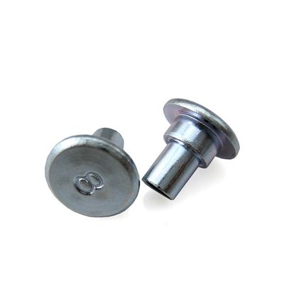 10.5*8.5- 8-32 Custom Double Cap Round Head Leather Craft Copper Garment Rivets for Belts