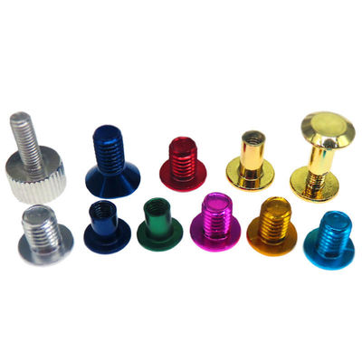 Customizable Red Anodized Titanium Bolts M1.6 For Industrial Applications