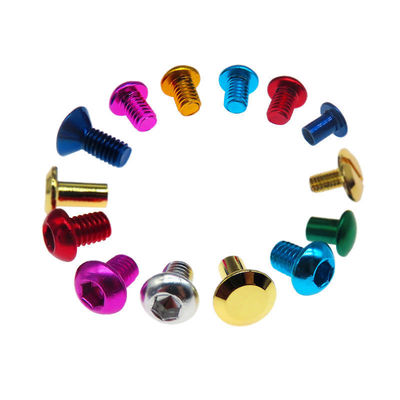 Customizable Red Anodized Titanium Bolts M1.6 For Industrial Applications