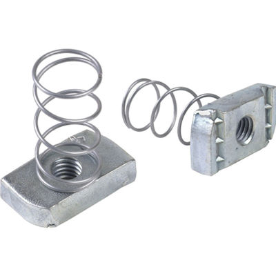 Steel Strut Channel Spring Nut with Zinc Plated Finish and Competitive