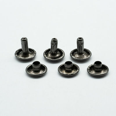 Antique Brass Solid Brass Double Cap Rivets For Leather Crafts Repair Stainless Steel