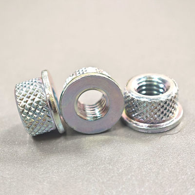 Food Beverage Industry DIN Standard White Zinc Flange Thumb Nut with Customized Design