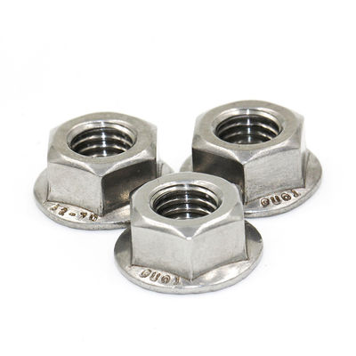 SGS Certified Stainless Steel Hex Flange Nut M7 M8 M10 304 Grade 6.8/ 8.8/ 10.9/ 12.9