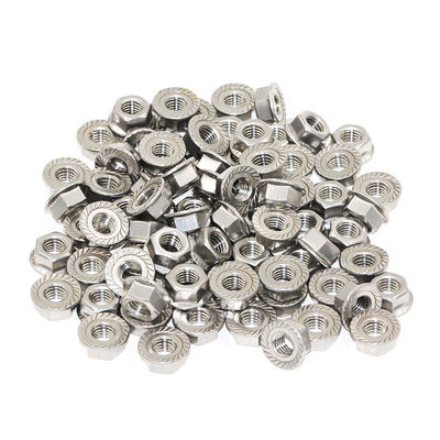 SGS Certified Stainless Steel Hex Flange Nut M7 M8 M10 304 Grade 6.8/ 8.8/ 10.9/ 12.9