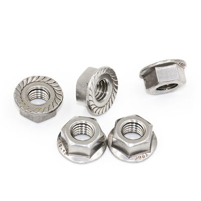 SGS Certified Stainless Steel Hex Flange Nut M7 M8 M10 304 Grade 6.8/ 8.8/ 10.9/ 12.9