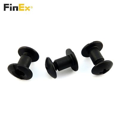 6.35mm 9.5mm Length Black Oxide Male Female Chicago Screw for Kydex Leather Holster