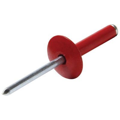 Bright Finish Custom Aluminum Color Pop Blind Rivet With Large Flange for Industrial