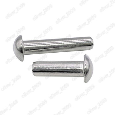 DIN Standard Half Round Head Stainless Steel Solid Semi Tubular Rivet in Custom Sizes