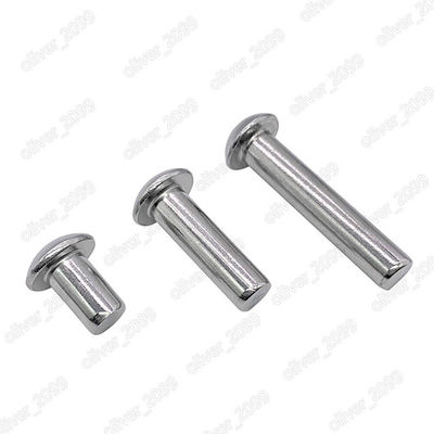 DIN Standard Half Round Head Stainless Steel Solid Semi Tubular Rivet in Custom Sizes