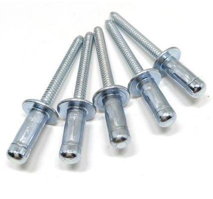 Uncoated Steel Structural Hemlock Domed Head Blind Pop Rivet for Aluminium Products