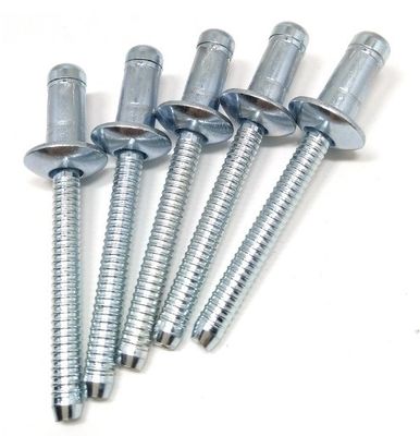 Uncoated Steel Structural Hemlock Domed Head Blind Pop Rivet for Aluminium Products