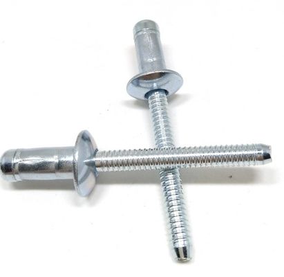 Uncoated Steel Structural Hemlock Domed Head Blind Pop Rivet for Aluminium Products