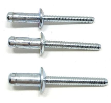 Uncoated Steel Structural Hemlock Domed Head Blind Pop Rivet for Aluminium Products