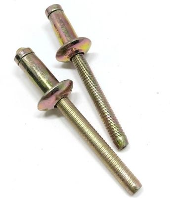 Uncoated Steel Structural Hemlock Domed Head Blind Pop Rivet for Aluminium Products