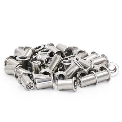 Nickel Plated Stainless Steel Rivet Nut Flat Head Grade 8.8 For Heavy Duty