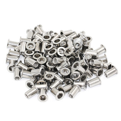 Nickel Plated Stainless Steel Rivet Nut Flat Head Grade 8.8 For Heavy Duty