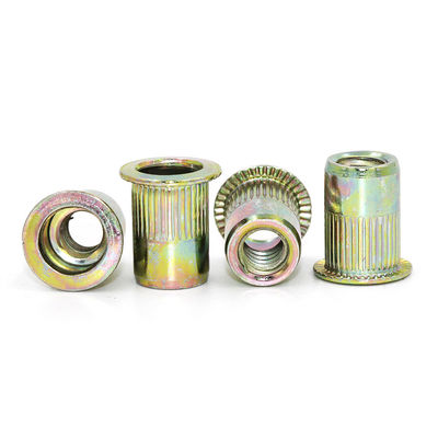 Polished Carbon Steel Flat Head Rivet Nut Customized With Grade 12.9
