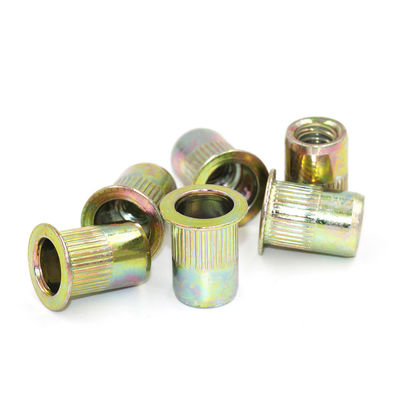 Polished Carbon Steel Flat Head Rivet Nut Customized With Grade 12.9
