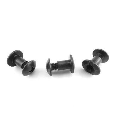 Custom 1/4 3/8 1/2 Black Oxide Male Female Chicago Screws for IWB Kydex Leather Holster
