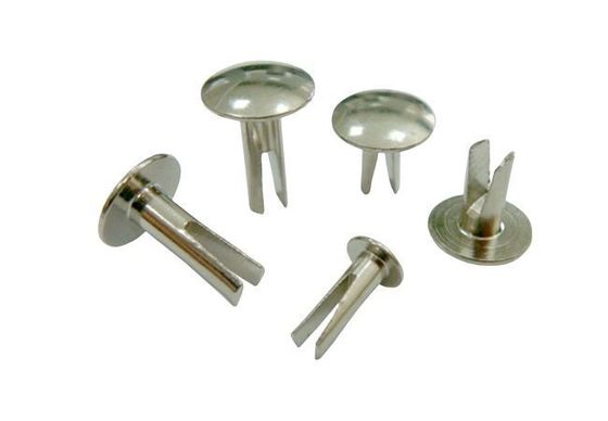 ISO9001 2015 Certificate Aluminium Flat Head Split Rivets Truss Nail Bifurcated Rivet