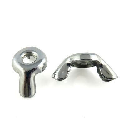 M6 Metal Zinc Plated Stamped Butterfly Wing Nut with DIN Standard and MTC Certificate