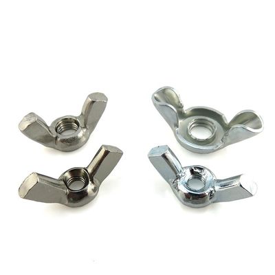 M6 Metal Zinc Plated Stamped Butterfly Wing Nut with DIN Standard and MTC Certificate