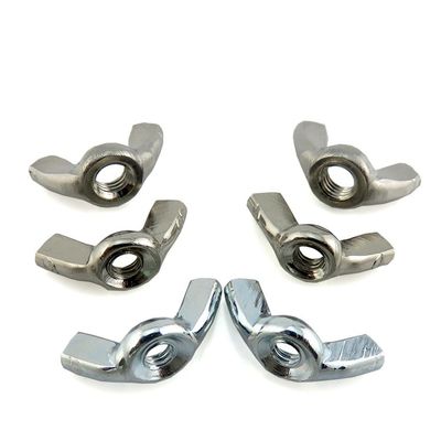 M6 Metal Zinc Plated Stamped Butterfly Wing Nut with DIN Standard and MTC Certificate