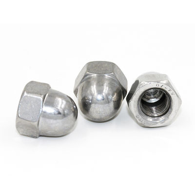 Imperial Measurement System Stainless Steel 304 Hex Cap Nuts with Nickel Plating