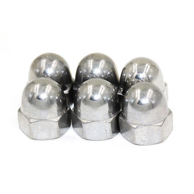 Imperial Measurement System Stainless Steel 304 Hex Cap Nuts with Nickel Plating