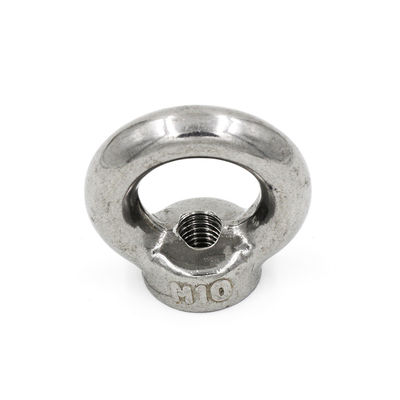 Nickel Plated Stainless Steel 304 M10 Lifting Eye Nut with and MTC Certificate