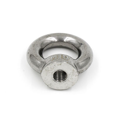 Nickel Plated Stainless Steel 304 M10 Lifting Eye Nut with and MTC Certificate