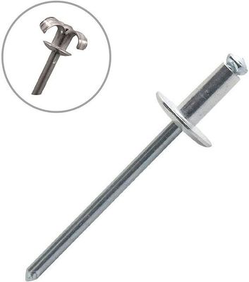 Large Flange Dome Head Aluminum Stainless Steel Pop Blind Rivet for Reliability Testing