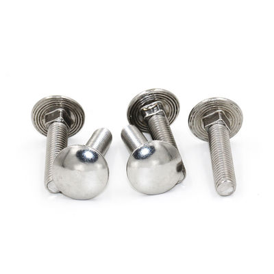 Stainless Steel 304 Neck Carriage Bolts DIN751 Standard And Customized