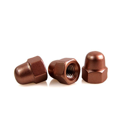 Grade 6.8/ 8.8/ 10.9/ 12.9 Din1587 Acorn Nuts Hex Dome Cap Nuts with Red Color M1-M16