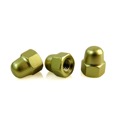 Grade 6.8/ 8.8/ 10.9/ 12.9 Din1587 Acorn Nuts Hex Dome Cap Nuts with Red Color M1-M16