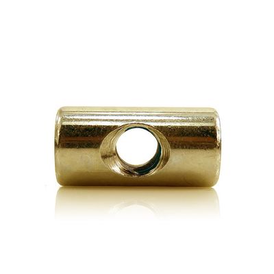 Imperial Measurement System M1-M16 Brass Hex Dowel Barrel Nuts for Furniture Assembly