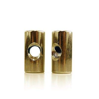 Imperial Measurement System M1-M16 Brass Hex Dowel Barrel Nuts for Furniture Assembly