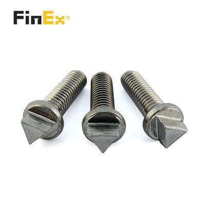 Non-standard ZINC PLATED Stainless Steel 316 Triangle Head Tamper Proof Security Bolt