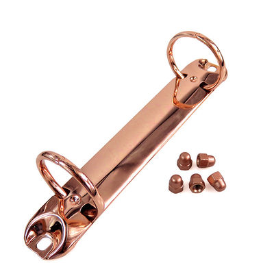 Custom Rose Gold Plating Hexagon Dome Cap Nut for Retail Industry and Chrome Plated Finish