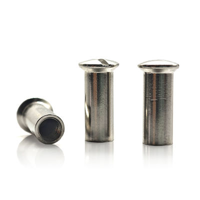 M2 Oval Head Semi Tubular Rivet Aluminium DIN For TM 8-32*6 Male Screw